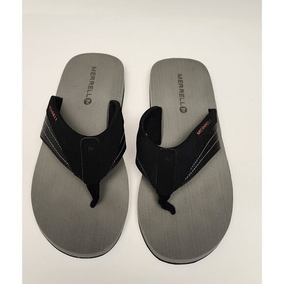 Merrell Black Aurora Red Merrell Performance Footwear 11 Flip Flops sandals - Picture 2 of 6